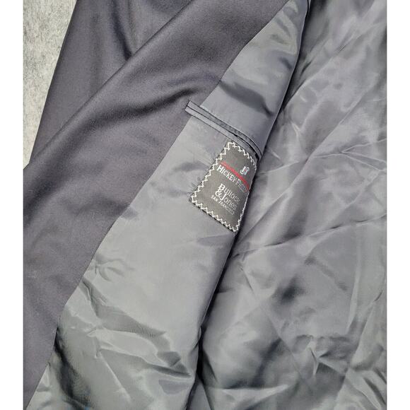 Hickey Freeman Bullock & Jones Blazer Sport Coat Wool Navy 42 R 2 Button - Picture 3 of 11